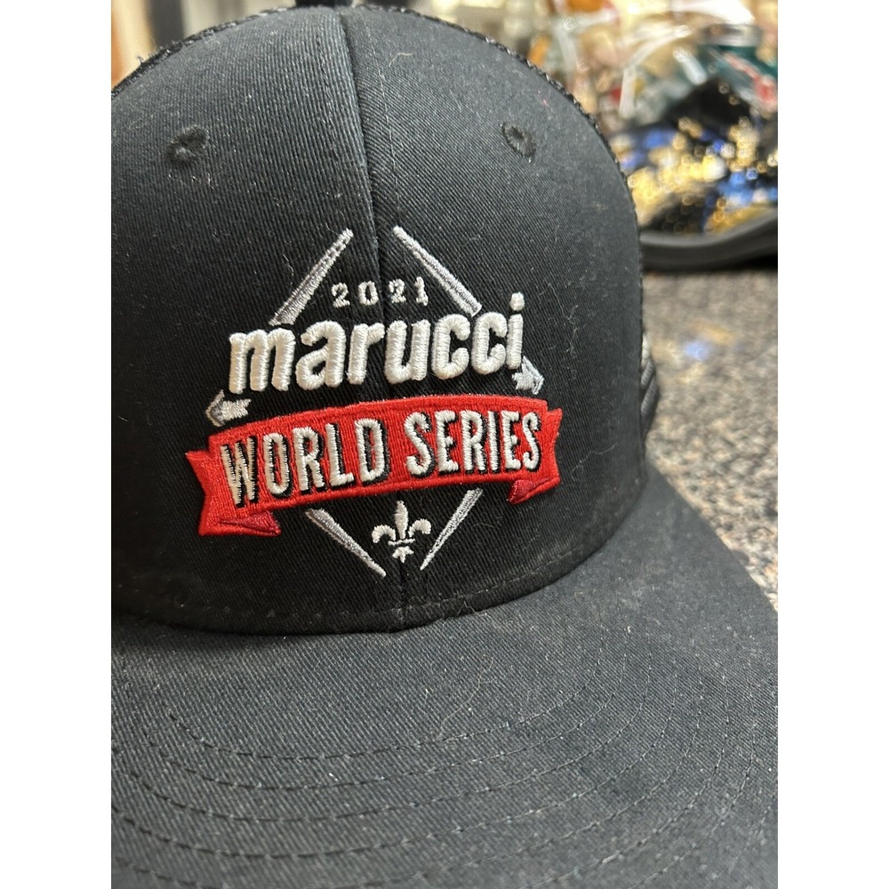 2021‎ Marucci World Series Black Domehead Adjustable Snapback Hat